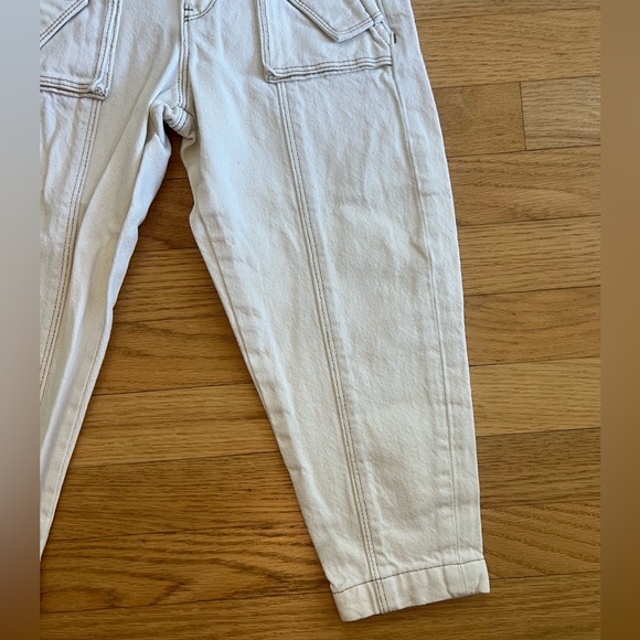 Banana Republic Baby Barrel Leg Utility Jean- Ecru, 4T - Picture 3 of 10